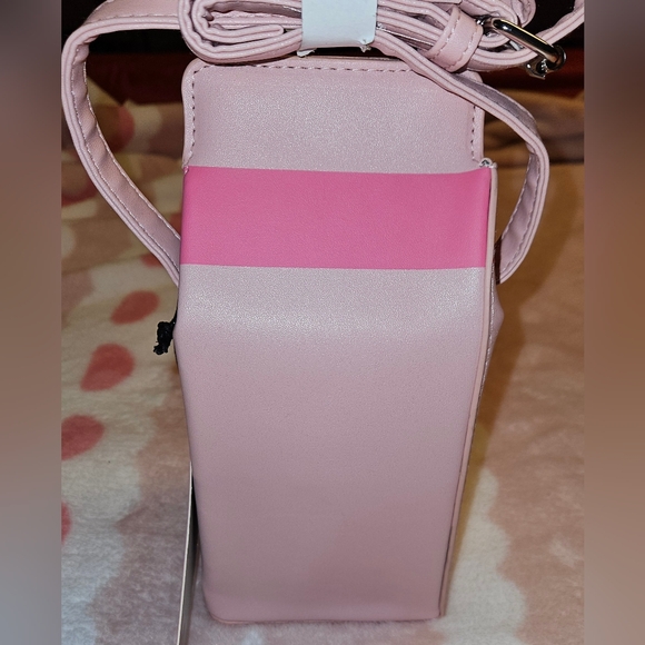 Pusheen Pink Fruit Juice Carton Crossbody New w/Tags Approx 9"×4" - Picture 5 of 11